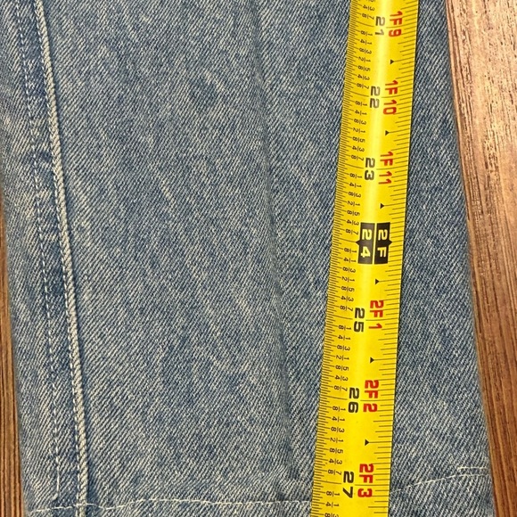 Vintage 90s Zip Code High Waist Lace Patchwork Jeans Size 9/10 Boho Chic - Picture 7 of 16